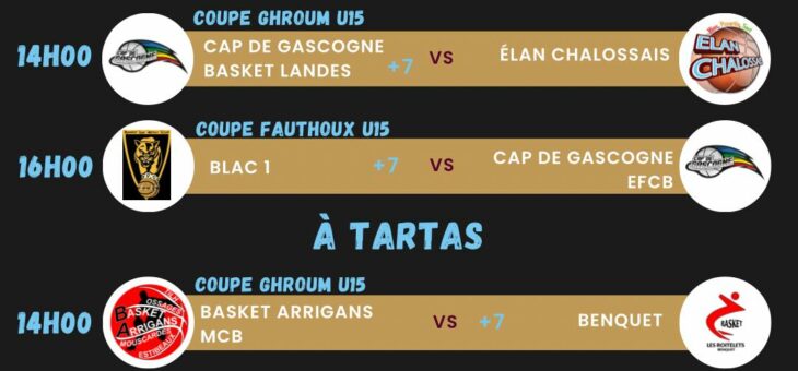 1/2 FINALES – COUPE GHROUM/FAUTHOUX