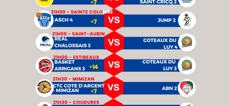 PROGRAMME 1/8èmes COUPE INTERSPORT