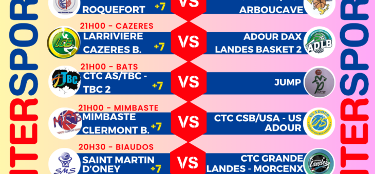 PROGRAMME 16èmes COUPE INTERSPORT
