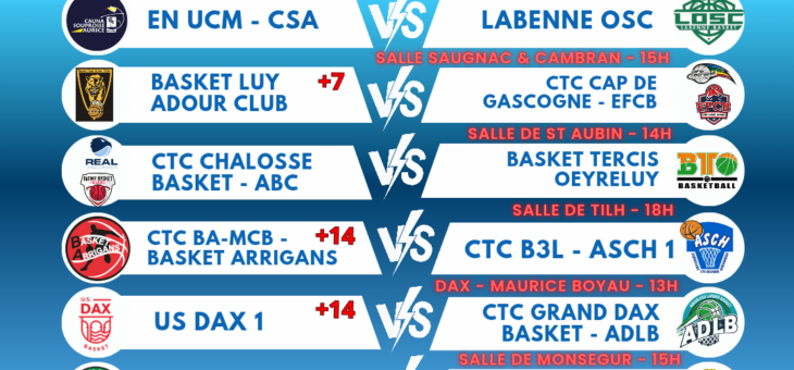 PROGRAMME 1/8 EMES DE FINALES COUPE DES LANDES JEUNES
